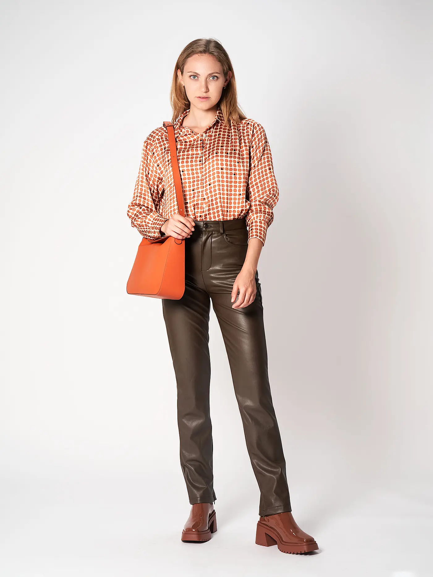 MEGGY K MUNICH | Ledertasche - Umhängetasche LEON | orange